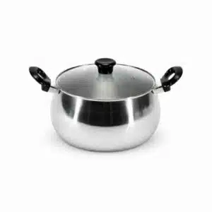 Belly Shape Saucepan With Glass Lid