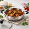 Aluminium Kadai With Glass Lid