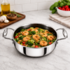 Tri-Ply Stainless Steel Kadai 20cm