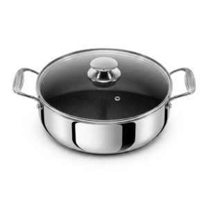 Tri-Ply Stainless Steel Belly Casserole 22 cm