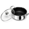 Tri-Ply Stainless Steel Belly Casserole 22 cm